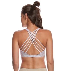 Onzie Chic Yoga Sports Bra Gold Fishnet -Yoga Alliance 1740044238883 goldfishnet