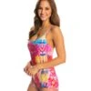 Onzie Yoga & Dance Shortie Leotard Hawaiian Tropic -Yoga Alliance 1740053053475 hawaiiantropic 2a