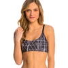 Onzie Graphic Elastic Yoga Sports Bra Black Sky