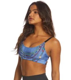 Onzie Graphic Elastic Yoga Sports Bra Santaria