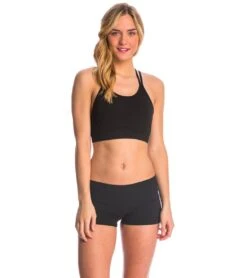 Hard Tail Booty Yoga Shorts -Yoga Alliance 1740089393187 black 4a