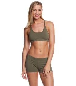 Hard Tail Booty Yoga Shorts -Yoga Alliance 1740090212387 olive 4a