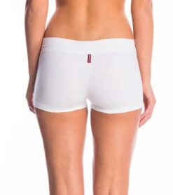 Hard Tail Booty Yoga Shorts -Yoga Alliance 1740092571683 white 3a