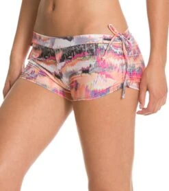 Onzie Side String Yoga Shorts Palms