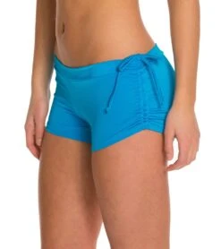 Onzie Side String Yoga Shorts Azure