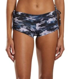 Onzie Side String Yoga Shorts Stormy Camo -Yoga Alliance 1740104892451 stormycamo