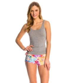 Onzie Side String Yoga Shorts Hawaiian Tropic -Yoga Alliance 1740112986147 hawaiiantropic 4a
