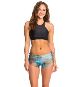 Onzie Side String Yoga Shorts Yellowstone -Yoga Alliance 1740114690083 yellowstone 4a
