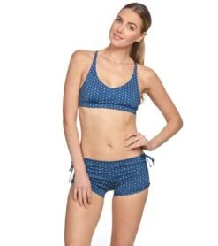 Onzie Side String Yoga Shorts Pebble Dot -Yoga Alliance 1740121899043 pebbledot 4a