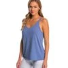 Bella + Canvas Slouchy Workout Tank Top Blue Triblend -Yoga Alliance 1740133859363 bluetriblend 2a