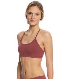 Hard Tail Diamond Back Layer Bra Smokey Rose