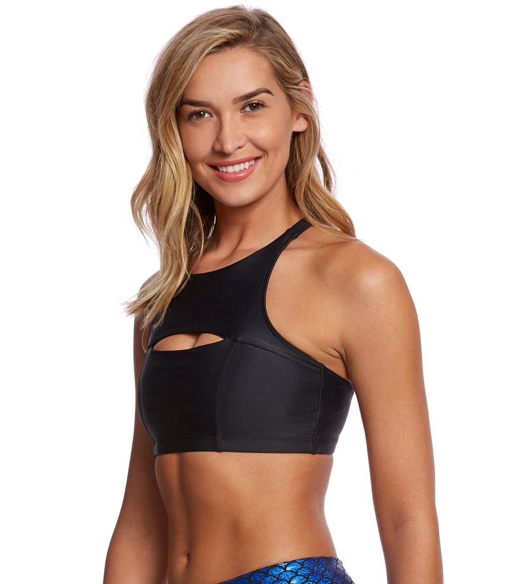 Onzie Open Heart Yoga Sports Bra Black 3 Onzie Open Heart Yoga Sports Bra Black