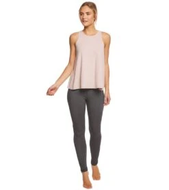 Betsey Johnson Keyhole Back Rib Yoga Tank Top Tea Rose 8 Betsey Johnson Keyhole Back Rib Yoga Tank Top Tea Rose -Yoga Alliance 1740202115107 tearose 4a