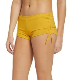 Mika Yoga Wear Mikaela Hot Yoga Shorts Mustard -Yoga Alliance 1740210274339 mustard 5a