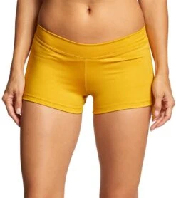Mika Yoga Wear Lucia Hot Yoga Shorts Mustard -Yoga Alliance 1740216729635 mustard