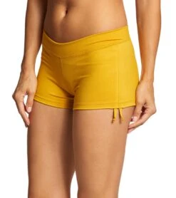 Mika Yoga Wear Lucia Hot Yoga Shorts Mustard