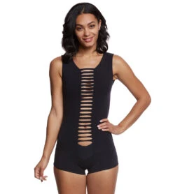 Mika Yoga Wear Kali Yoga & Dance Leotard Black -Yoga Alliance 1740222398499 black