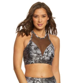 Onzie High Neck Yoga Sports Bra Fields -Yoga Alliance 1740233080867 fields