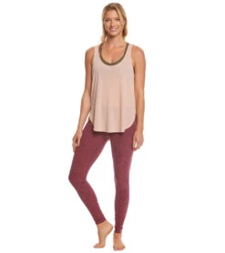 Bella + Canvas Flowy Side Slit Workout Tank Top Peach -Yoga Alliance 1740236587043 peach 4a