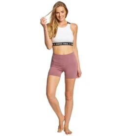 Hard Tail High Rise Yoga Booty Shorts Crush -Yoga Alliance 1740240519203 crush 4a