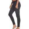 Hard Tail Mid Rise Side Blocked Yoga Leggings Black