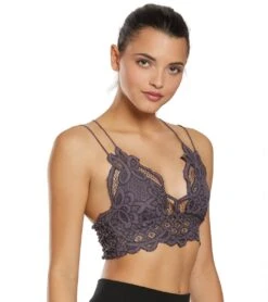 Free People Adella Bralette Dark Grey