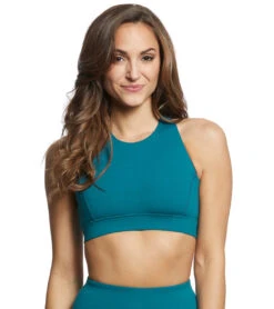 Everyday Yoga Warrior X High Neck Sports Bra 29 Everyday Yoga Warrior X High Neck Sports Bra -Yoga Alliance 1740307496995 teal 2a