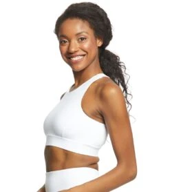Everyday Yoga Warrior X High Neck Sports Bra 41 Everyday Yoga Warrior X High Neck Sports Bra -Yoga Alliance 1740308643875 white 3a