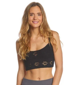 Free People Movement Berkinette Crochet Cami -Yoga Alliance 1740334727203 black 1a