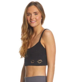Free People Movement Berkinette Crochet Cami -Yoga Alliance 1740334727203 black 2a
