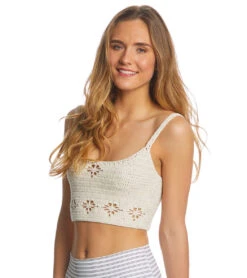 Free People Movement Berkinette Crochet Cami -Yoga Alliance 1740335022115 cream 2a