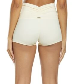 Mika Yoga Wear Bella High Waist Yoga Shorts Cream 8 Mika Yoga Wear Bella High Waist Yoga Shorts Cream -Yoga Alliance 1740345114659 cream 3a