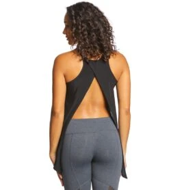 Onzie Tie Back Tank Black -Yoga Alliance 1740354060323 black