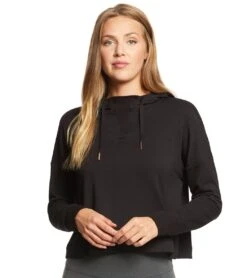 Beyond Yoga Sedona Cropped Hoodie Black -Yoga Alliance 1740358123555 black