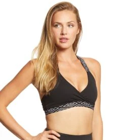 Beyond Yoga Badlands Yoga Sports Bra Jet Black