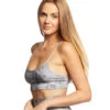 Spiritual Gangster Seamless Scoop Tie Dye Bralette Tie Dye Grey