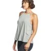 Bella + Canvas Flowy High Neck Tank Heather Stone