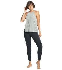 Bella + Canvas Flowy High Neck Tank Heather Stone -Yoga Alliance 1740374966307 heatherstone 4a