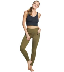 Free People Movement Time Is Now Smocked Leggings With Pockets Army -Yoga Alliance 1740388466723 army 4a