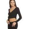 Beyond Yoga All Around Wrapped Cropped Top Black -Yoga Alliance 1740409241635 black 2a