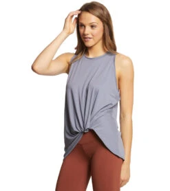 DYI Knot So Fast Workout Tank Steel