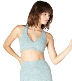 Beyond Yoga Spacedye Lift Your Spirits Yoga Sports Bra True Teal/White -Yoga Alliance 1740417531939 truetealwhite