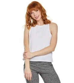 Beyond Yoga To The Point Yoga Tank Top -Yoga Alliance 1740447580195 white 2a