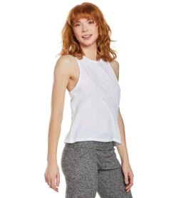 Beyond Yoga To The Point Yoga Tank Top -Yoga Alliance 1740447580195 white 3a