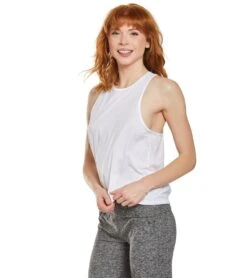 Beyond Yoga To The Point Yoga Tank Top -Yoga Alliance 1740447580195 white 5a