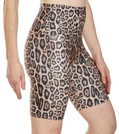 Onzie High Rise Bike Shorts Leopard