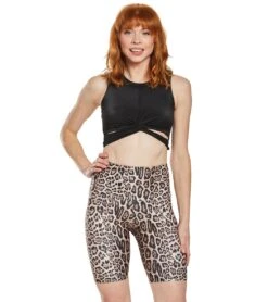 Onzie High Rise Bike Shorts Leopard -Yoga Alliance 1740451446819 leopard 4a