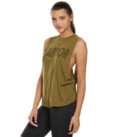 Free People Movement No Sweat Tank Army -Yoga Alliance 1740452790307 army