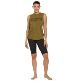 Free People Movement No Sweat Tank Army -Yoga Alliance 1740452790307 army 4a