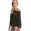 Yak & Yeti Cotton Flow Long Sleeve Top Black -Yoga Alliance 1741135642659 black 2a
